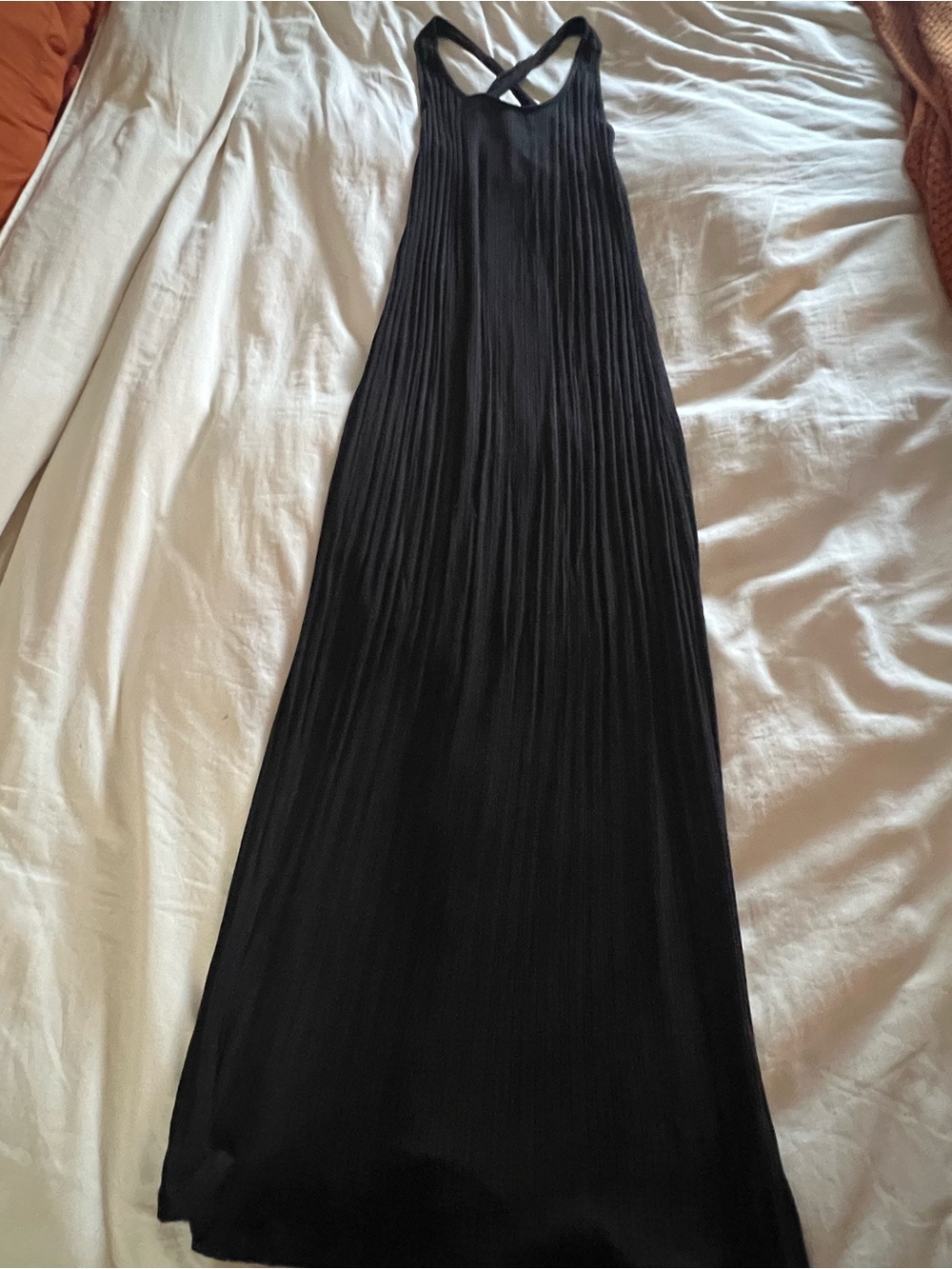 Roxy Black Maxi Dress with Crossback Straps